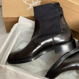 Authentic DIOR Dark Brown Sock Leather Boots 10UK 44EU 11US