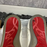 Authentic Christian Louboutin Gomme Embossed Leather Sneakers 7.5UK 41.5 8.5