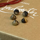 Original Christian Louboutin popcorn tiger eye studs spikes