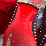 Authentic Christian Louboutin Dandelion Burgundy Suede Loafers 6UK 40 7US