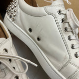 Authentic Christian Louboutin White Snow Seavaste Leather Spikes 9UK 9 43 10US