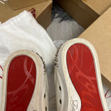 Authentic Christian Louboutin White Snow Seavaste Leather Spikes 9UK 9 43 10US