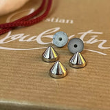 Original Christian Louboutin silver studs spikes